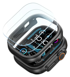 ESR - Apple Watch Ultra 3/2/1 Hoesje - met 2-Pack Screen Protector - Zwart afbeelding