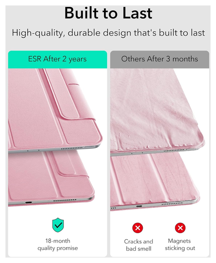 ESR Rebound Magnetic iPad Pro 13 (2024/2025) Hoes Book Case Roze afbeelding 4