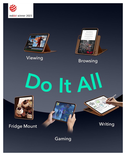 ESR Shift iPad Pro 13 (2024/2025) Hoes Book Case Sleep/Wake Bruin afbeelding 3