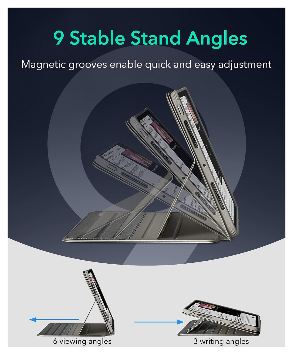 ESR Shift iPad Pro 13 (2024/2025) Hoes Book Case Sleep/Wake Tianium afbeelding 5