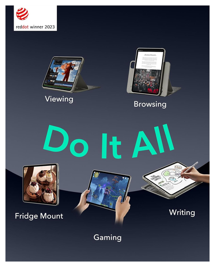 ESR Shift iPad Pro 13 (2024/2025) Hoes Book Case Sleep/Wake Tianium afbeelding 3