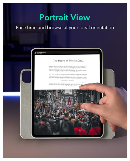 ESR Shift iPad Pro 13 (2024/2025) Hoes Book Case Sleep/Wake Tianium afbeelding 7