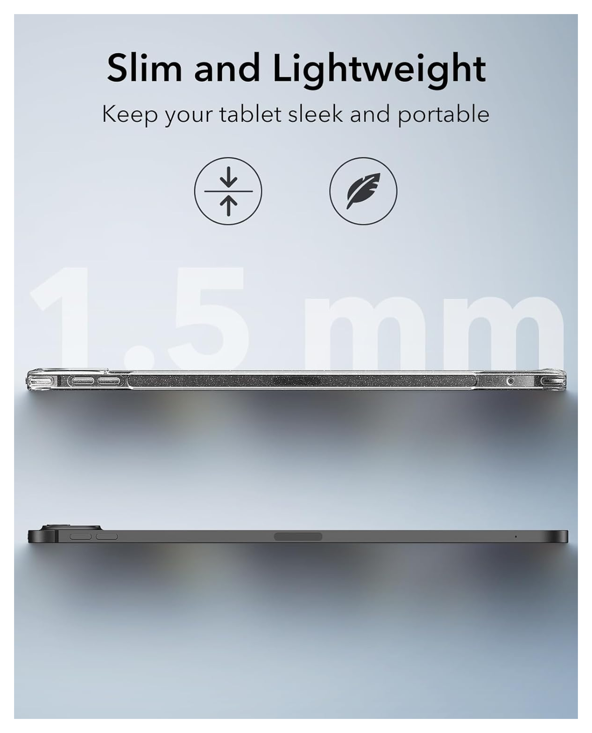 ESR Classic Hybrid iPad Pro 13 (2024/2025) Hoes Back Cover Glitter afbeelding 9