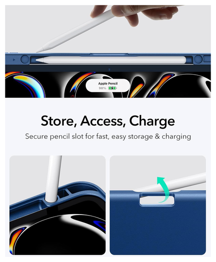 ESR Flip Magnetic iPad Pro 13 (2024/2025) Hoes Book Case met Standaard Blauw afbeelding 9