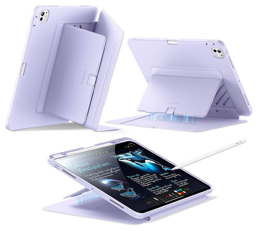 ESR Flip Magnetic iPad Pro 13 (2024/2025) Hoes Book Case met Standaard Paars afbeelding 1