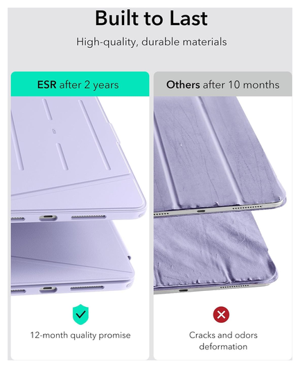 ESR Flip Magnetic iPad Pro 13 (2024/2025) Hoes Book Case met Standaard Paars afbeelding 10