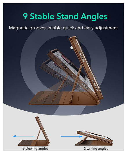 ESR Shift iPad Pro 11 (2024/2025) Hoes Book Case Sleep/Wake Bruin afbeelding 7