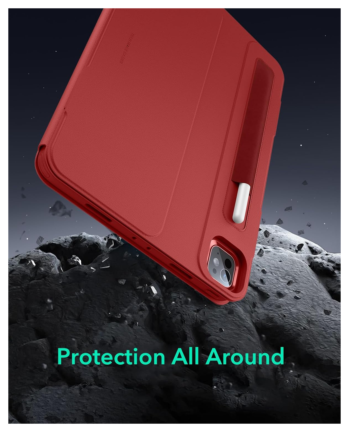 ESR Shift iPad Pro 11 (2024/2025) Hoes Book Case Sleep/Wake Rood afbeelding 8