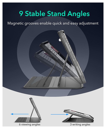 ESR Shift iPad Pro 11 (2024/2025) Hoes Book Case Sleep/Wake Grijs afbeelding 5