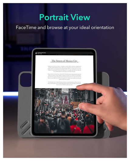 ESR Shift iPad Pro 11 (2024/2025) Hoes Book Case Sleep/Wake Grijs afbeelding 6