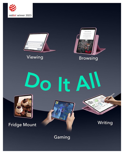 ESR Shift iPad Pro 11 (2024/2025) Hoes Book Case Sleep/Wake Roze afbeelding 3