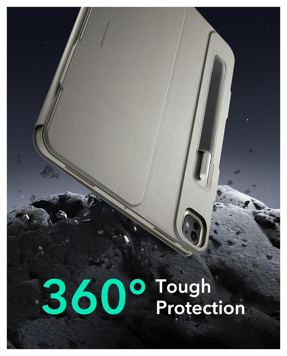 ESR Shift iPad Pro 11 (2024/2025) Hoes Book Case Sleep/Wake Titanium afbeelding 8