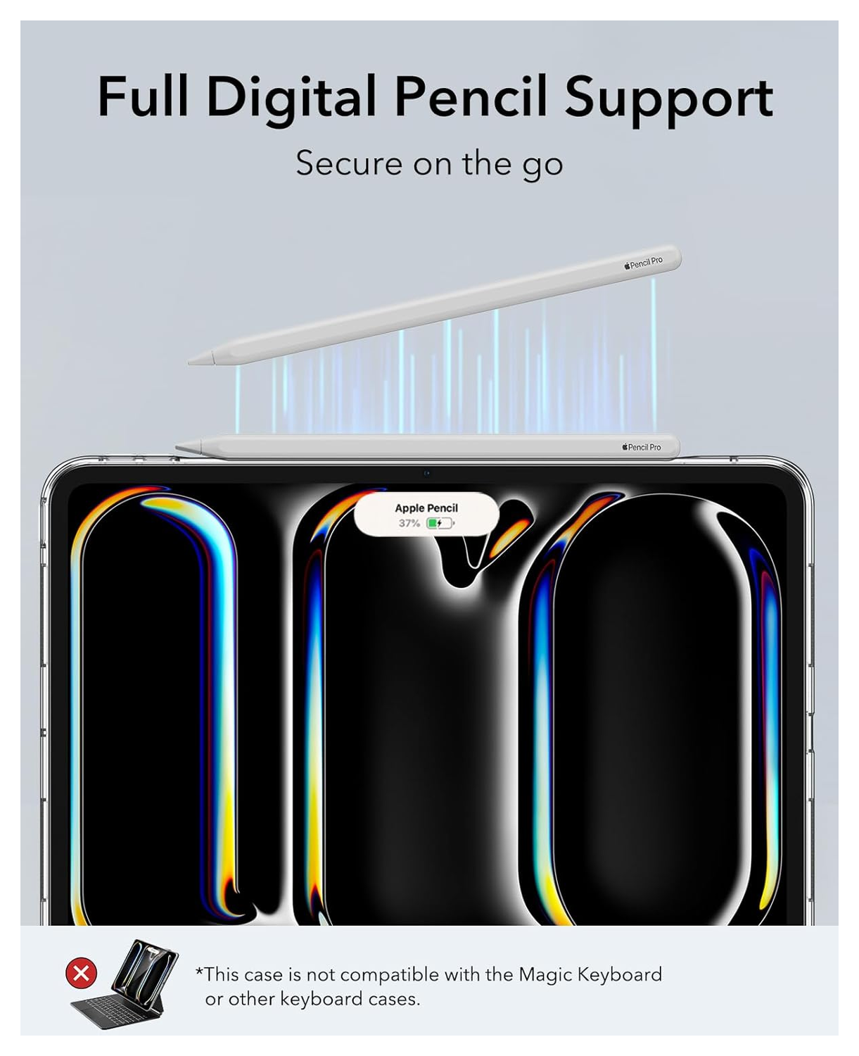 ESR Classic Hybrid iPad Pro 11 (2024/2025) Hoes Back Cover Transparant afbeelding 9