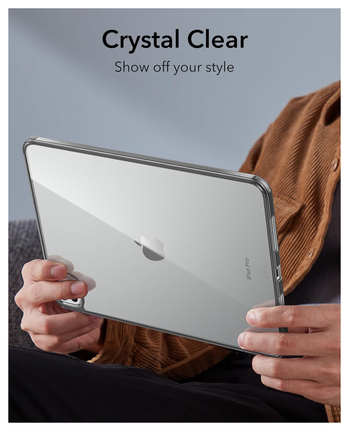 ESR Classic Hybrid iPad Pro 11 (2024/2025) Hoes Back Cover Transparant Zwart afbeelding 8