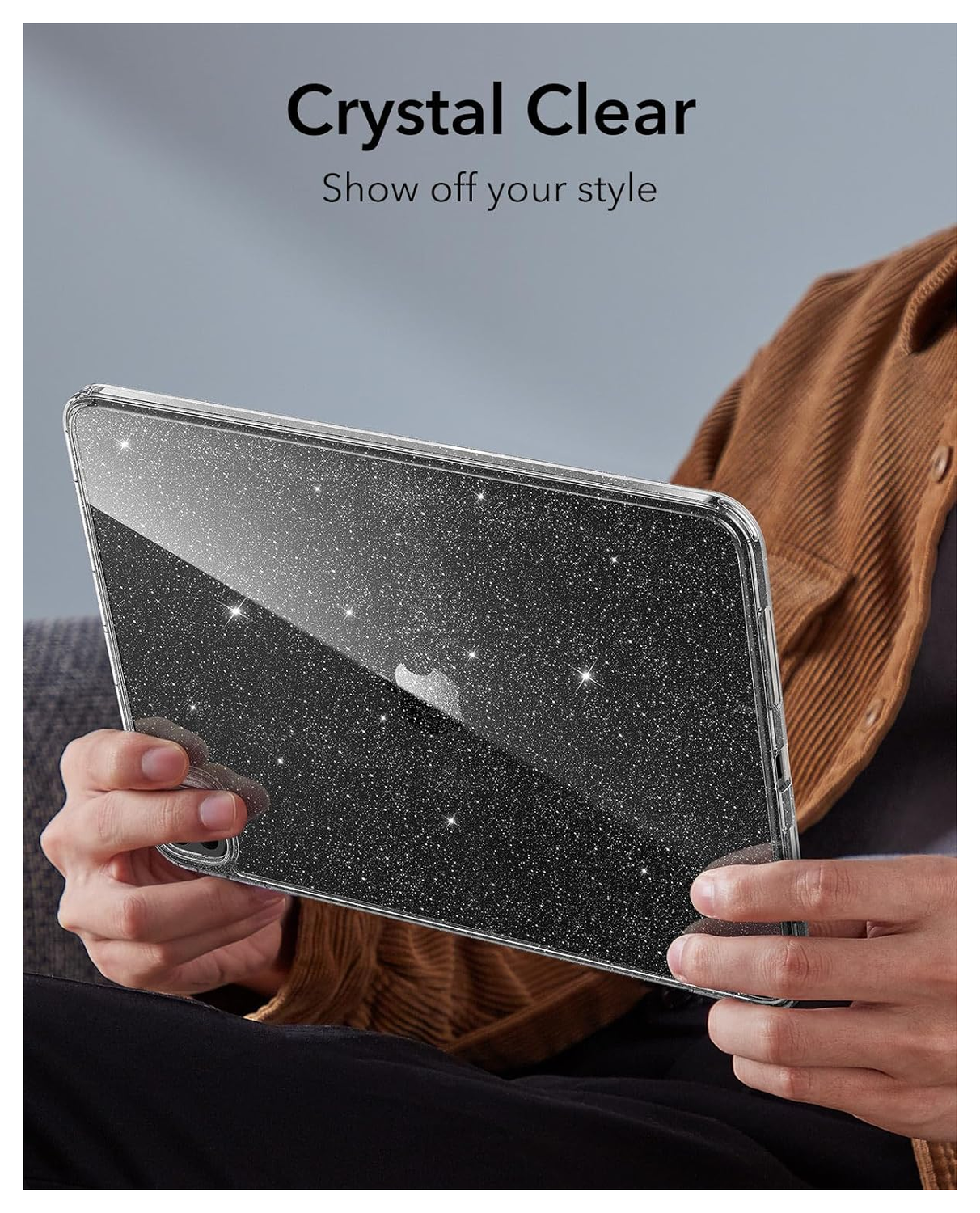 ESR Classic Hybrid iPad Pro 11 (2024/2025) Hoes Back Cover Transparant Glitter afbeelding 3