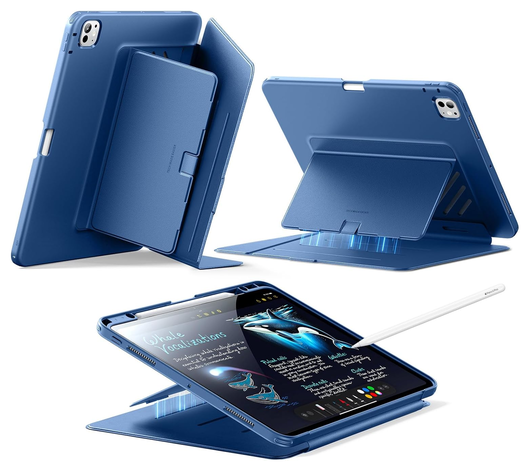 ESR Flip Magnetic iPad Pro 11 (2024/2025) Hoes Book Case met Standaard Blauw afbeelding 1