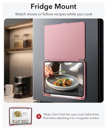 ESR Flip Magnetic iPad Pro 11 (2024 / 2025) Hoes Book Case met Standaard Roze afbeelding 4