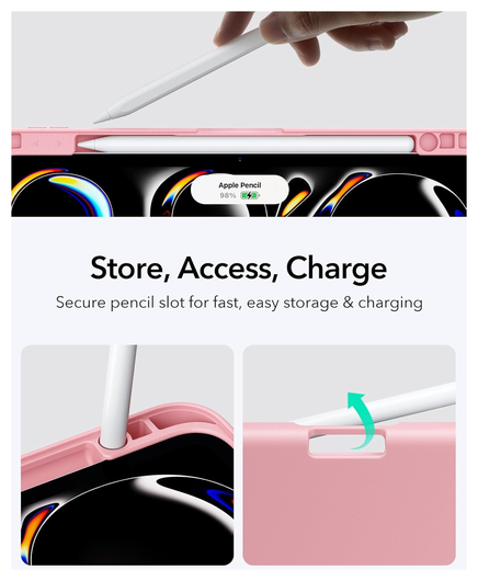 ESR Flip Magnetic iPad Pro 11 (2024 / 2025) Hoes Book Case met Standaard Roze afbeelding 5