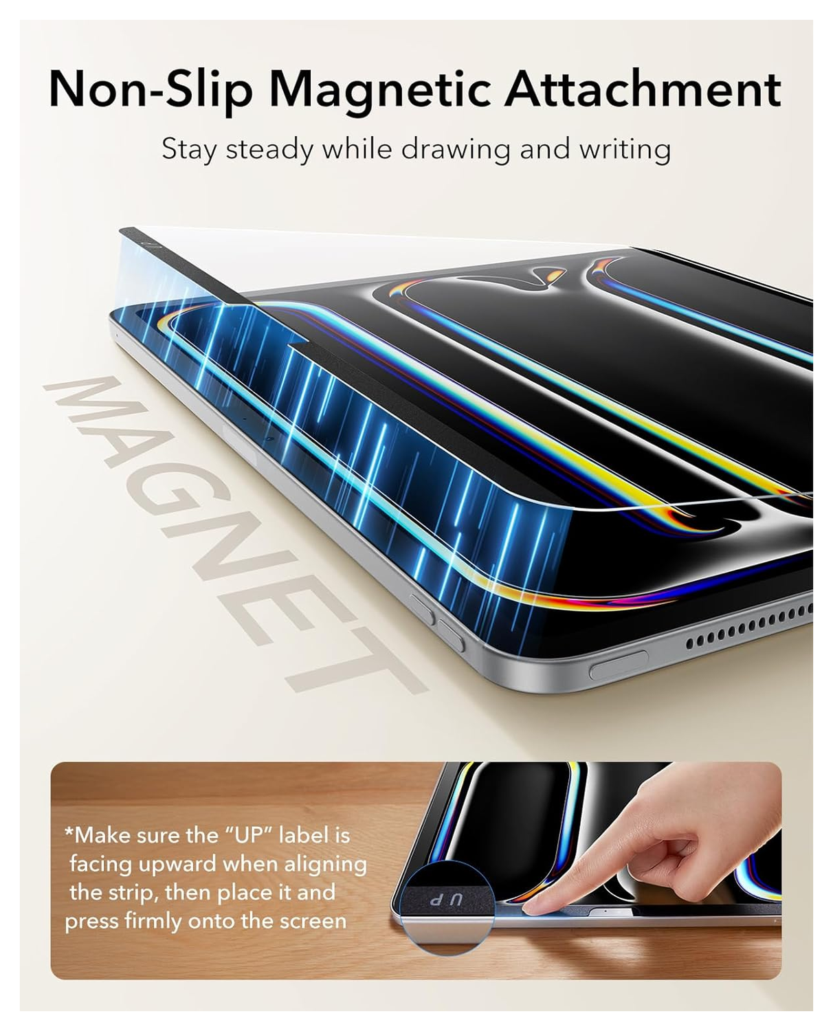 ESR Paper Feel Magnetic iPad Pro 11 (2024/2025) Screen Protector (2-Pack) afbeelding 8