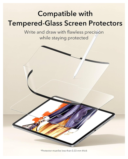 ESR Paper Feel Magnetic iPad Pro 11 (2024/2025) Screen Protector (2-Pack) afbeelding 7
