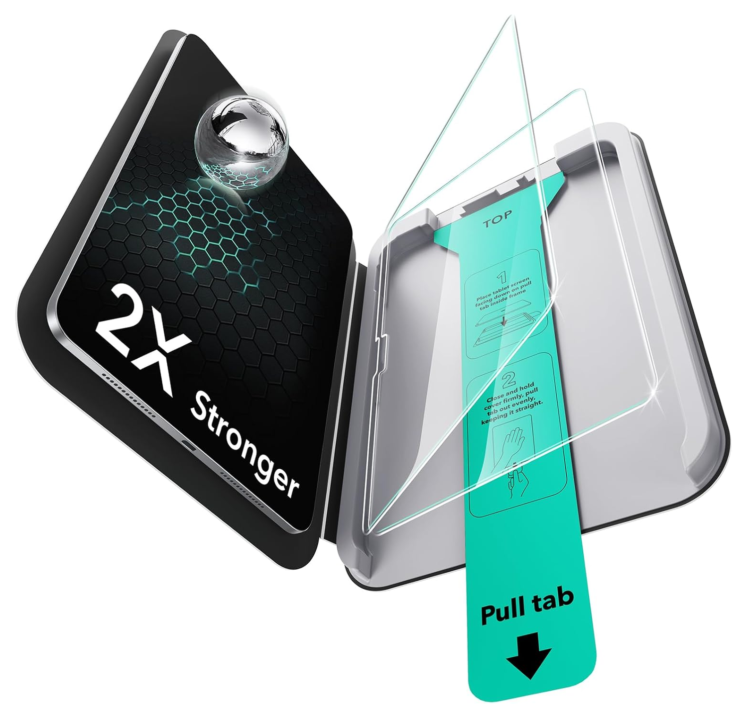 ESR UltraFit Classic iPad Pro 11 (2024/2025) Screen Protector (2-Pack) afbeelding 1