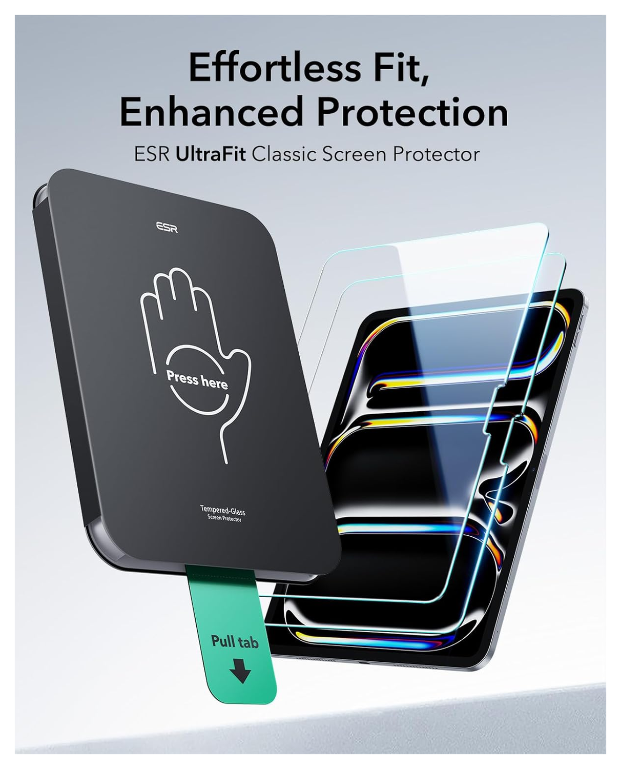 ESR UltraFit Classic iPad Pro 11 (2024/2025) Screen Protector (2-Pack) afbeelding 3