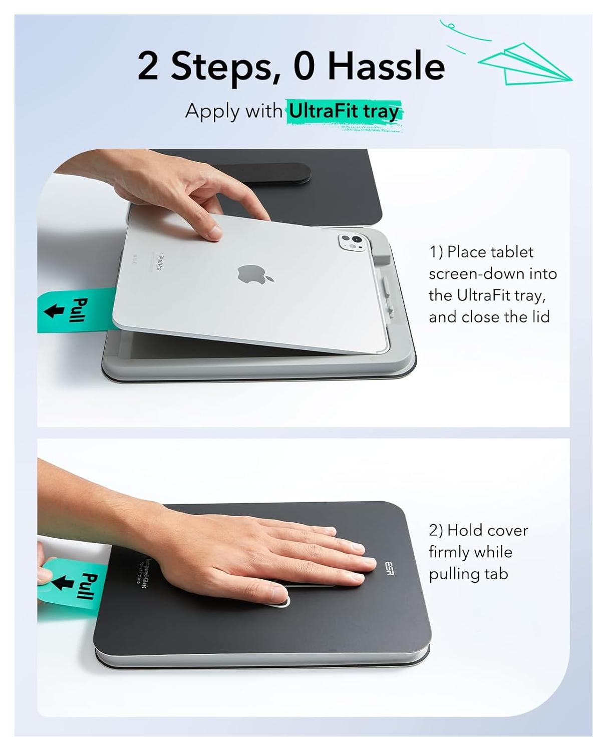 ESR UltraFit Paper Feel iPad Pro 11 (2024/2025) Screen Protector (2-Pack) afbeelding 5