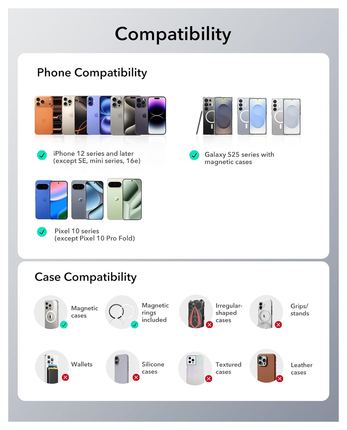 ESR OmniLock MagSafe Ventilatierooster Telefoonhouder Auto Zwart afbeelding 9
