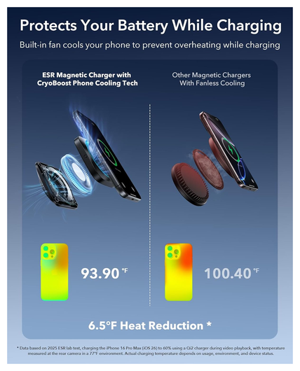 ESR Qi2 Telefoonhouder Auto Ventilatierooster met 25W MagSafe Opladen Zwart afbeelding 8