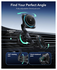 ESR Qi2 Telefoonhouder Auto Ventilatierooster met 25W MagSafe Opladen Zwart afbeelding 5