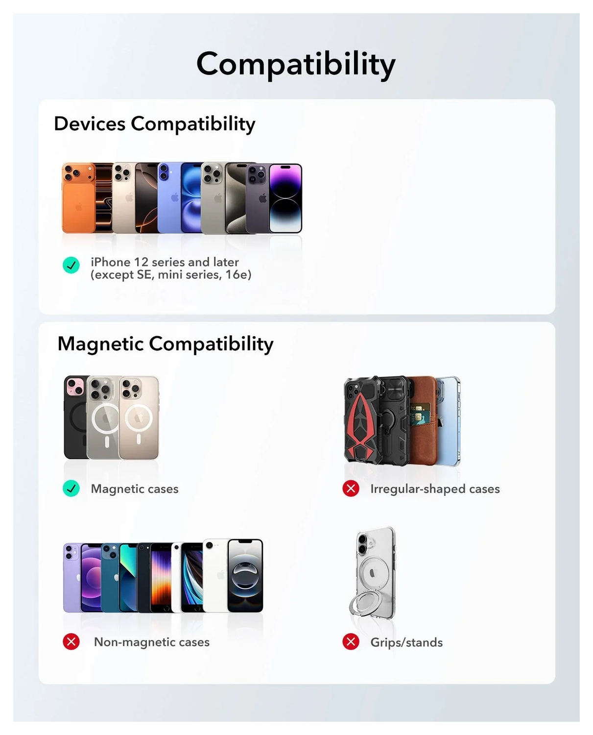 ESR Classic Geo Wallet MagSafe Pasjeshouder met Standaard en Zoek Mijn Zwart afbeelding 7