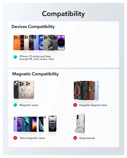 ESR Classic Geo Wallet MagSafe Pasjeshouder met Standaard en Zoek Mijn Zwart afbeelding 7