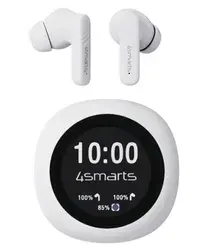 4Smarts Skybuds Screen Pro ANC Headset Draadloze Oordopjes Wit afbeelding