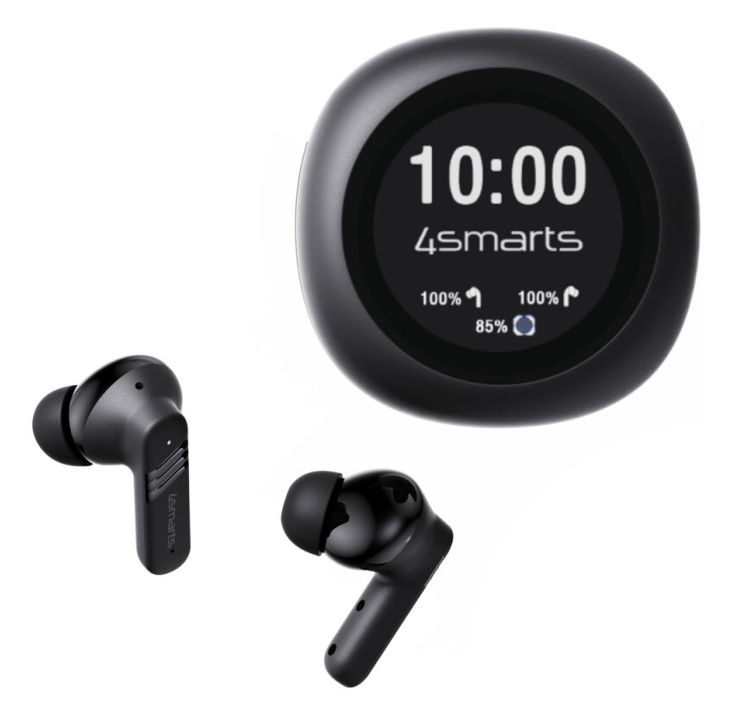 4Smarts Skybuds Screen Pro ANC Headset Draadloze Oordopjes Zwart afbeelding 9