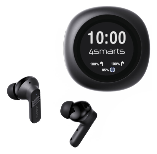 4Smarts Skybuds Screen Pro ANC Headset Draadloze Oordopjes Zwart afbeelding 9