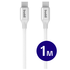 Buddi Flex USB-C naar USB-C Kabel 60W Fast Charge 1M Wit