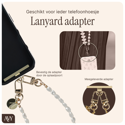 AVY Universeel Armband Polsband Telefoonkoord (30CM) Perla Chic afbeelding 12