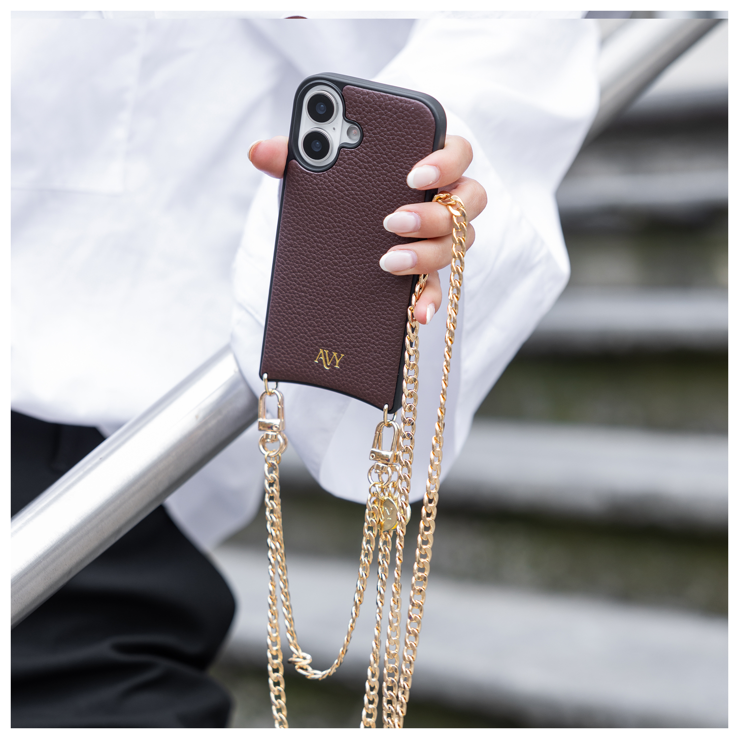 AVY Universeel Ketting Crossbody Telefoonkoord (120CM) Aurum Lien afbeelding 4