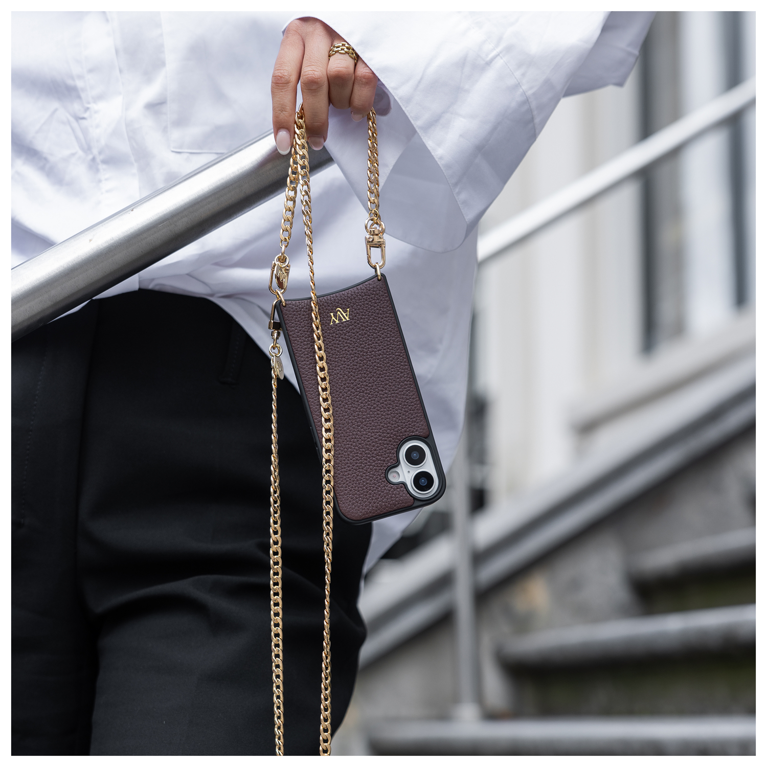 AVY Universeel Ketting Crossbody Telefoonkoord (120CM) Aurum Lien afbeelding 6