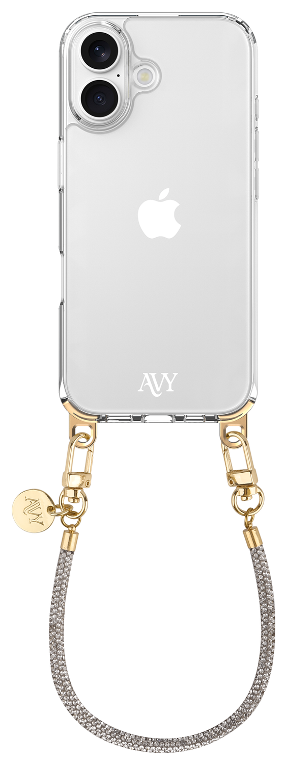 AVY Universeel Armband Polsband Telefoonkoord (30CM) Silver Spark afbeelding 12