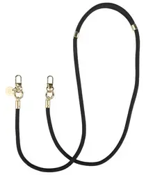 AVY Verstelbaar Crossbody Telefoonkoord / Telefoontouw (130CM) Tressé Black afbeelding