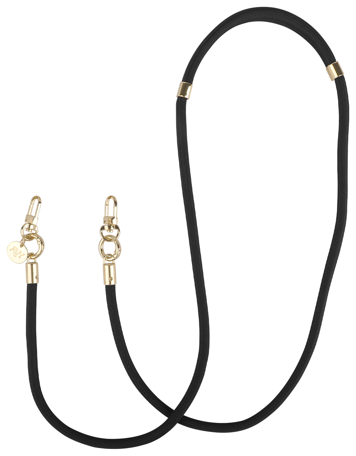 AVY Verstelbaar Crossbody Telefoonkoord / Telefoontouw (130CM) Tressé Black afbeelding 4