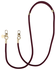 AVY Verstelbaar Crossbody Telefoonkoord / Telefoontouw (130CM) Tressé Burgundy