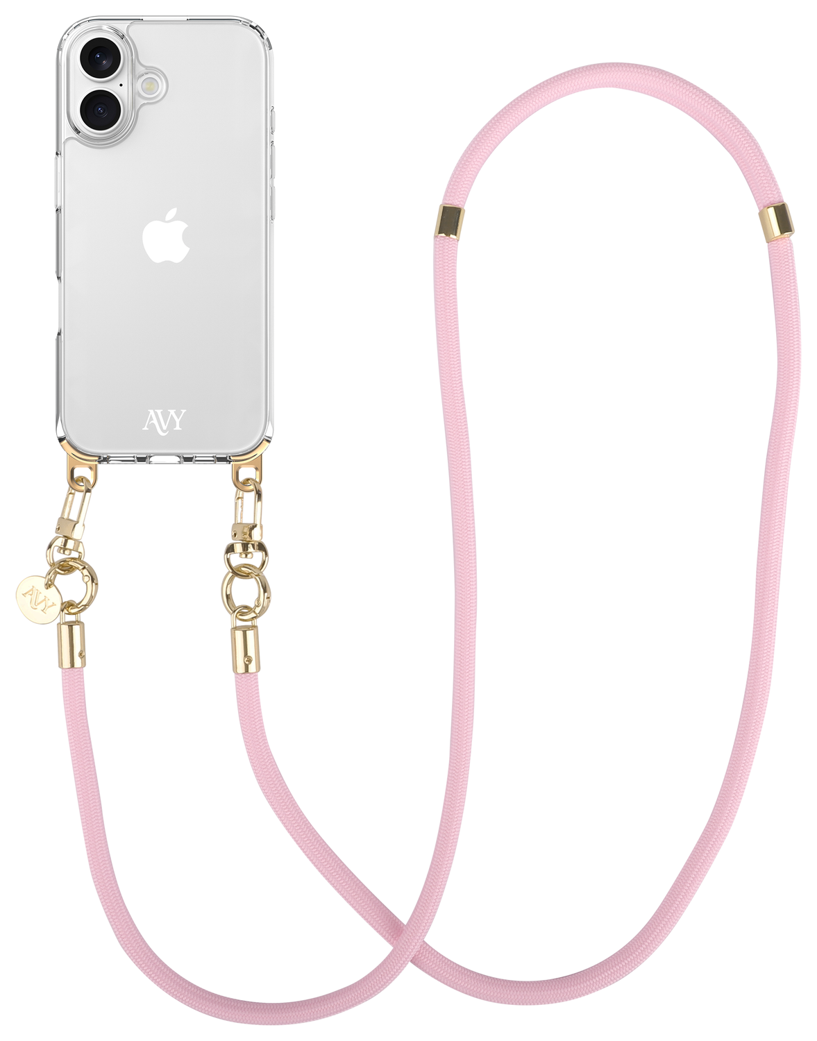 AVY Verstelbaar Crossbody Telefoonkoord / Telefoontouw (130CM) Tressé Pink afbeelding 4