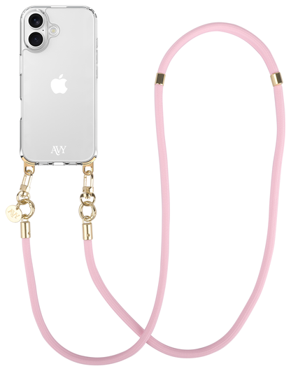 AVY Verstelbaar Crossbody Telefoonkoord / Telefoontouw (130CM) Tressé Pink afbeelding 4