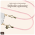 AVY Verstelbaar Crossbody Telefoonkoord / Telefoontouw (130CM) Tressé Pink afbeelding 4