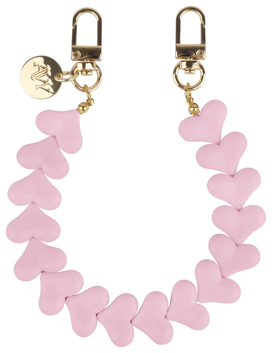 AVY Universele Hartjes Armband Polsband Telefoonkoord (30CM) Cupid Pink afbeelding 1