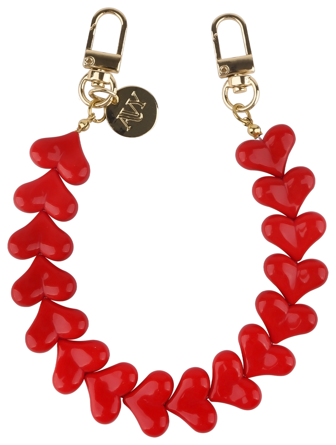 AVY Universele Hartjes Armband Polsband Telefoonkoord (30CM) Cupid Red afbeelding 1
