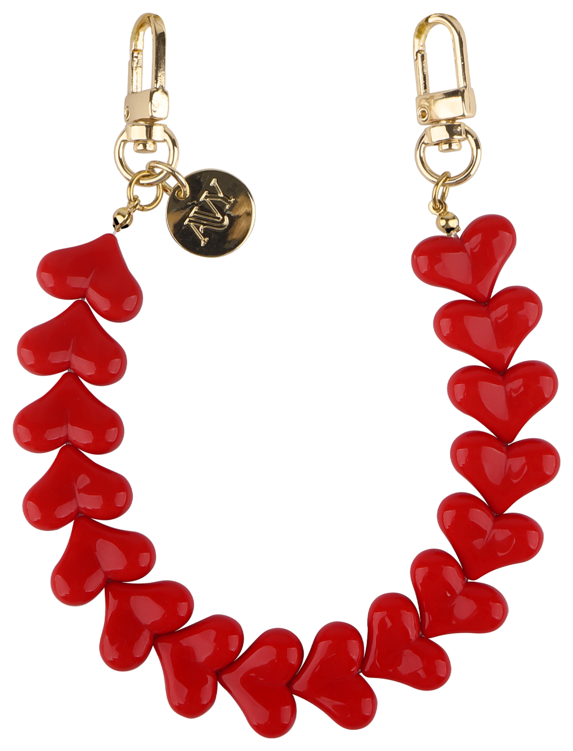 AVY Universele Hartjes Armband Polsband Telefoonkoord (30CM) Cupid Red afbeelding 8