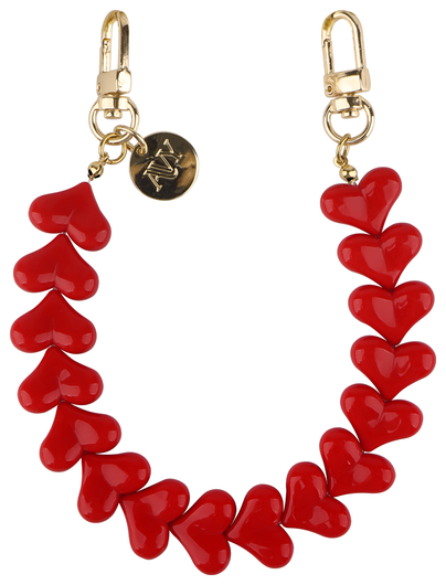 AVY Universele Hartjes Armband Polsband Telefoonkoord (30CM) Cupid Red afbeelding 8